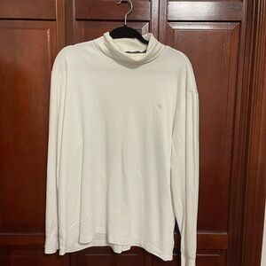 Polo Ralph Lauren Cream/Off White Mock Neck Turtleneck Top